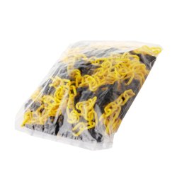 SPREHN plastkde 6mm sort/gul 25 meter - 1810350