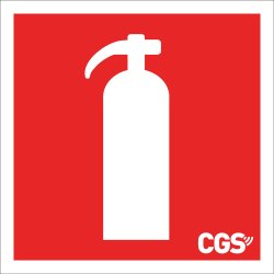 Housegard vinylskilt ildslukker 20x20cm - 1887060