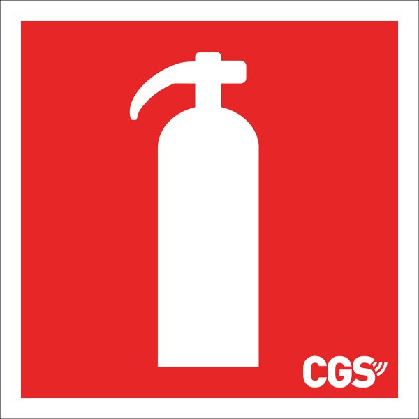 Housegard vinylskilt ildslukker 20x20cm - 1887060