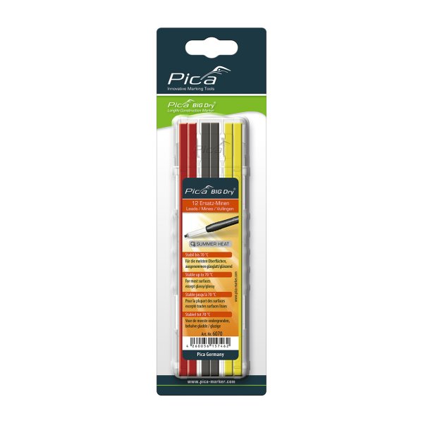 PICA BIG Dry refill 4xgrafit + 4xrd + 4xgul SUMMERHEAT - 2310738