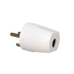 GRIPO stikprop rund m. jord hvid - 2094100