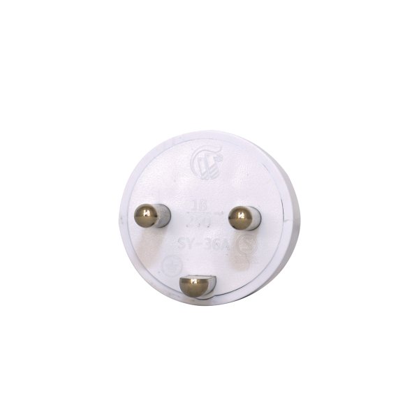 GRIPO stikprop rund m. jord hvid - 2094100