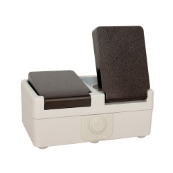 GRIPO stikkontakt dobbelt IP54 vandret - 2107884