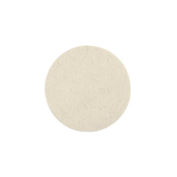 MIRKA Filt pad � 125x6mm hvid 2-pak - 2338376