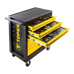 TOPEX Vrkstedsvogn med 5 skuffer, 455 dele - 2370047