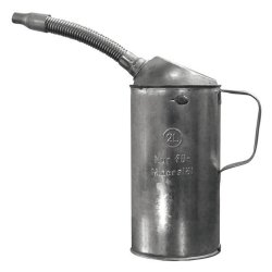 HALLBAUER metal oliem�l med flexibel slangestuds - 2 liter - 1887393