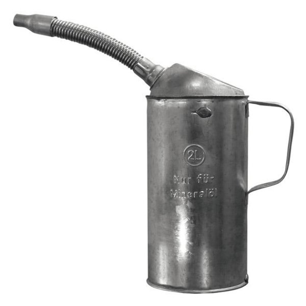 HALLBAUER metal oliem�l med flexibel slangestuds - 2 liter - 1887393