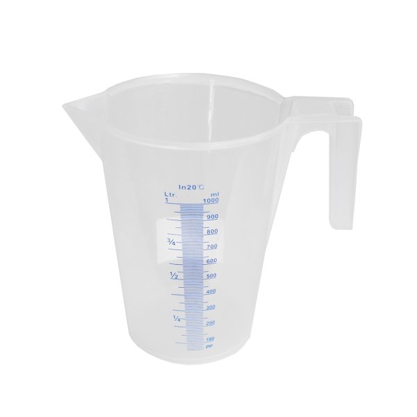 HALLBAUER kande plast med mleskala 5l - 1629536