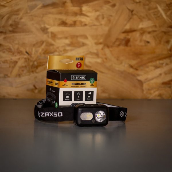 ZAXSO HH7R Pandelampe genopladelig 235 lumen - 2258491