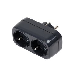 MIRKA elektrisk adapter med 2 udtag EU 230V
