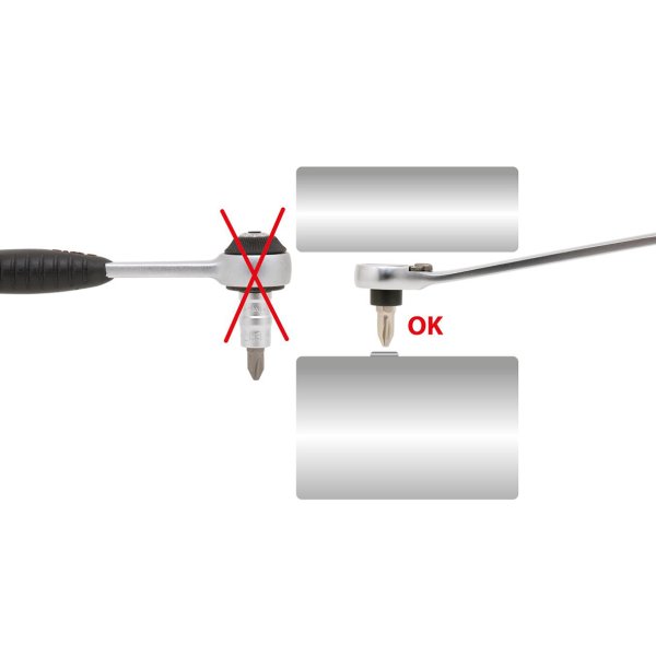 PEDDINGHAUS skralde og bitskralde 1/4" 2 in 1