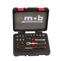 PEDDINGHAUS topn�gles�t med gennemg�ende hul 3,5-13mm 43 dele