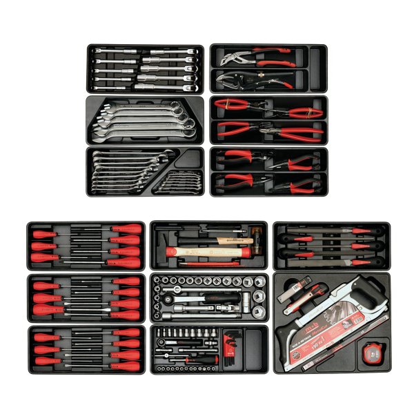 PEDDINGHAUS PROLINER v�rkstedsvogn med 6 skuffer, 156 dele