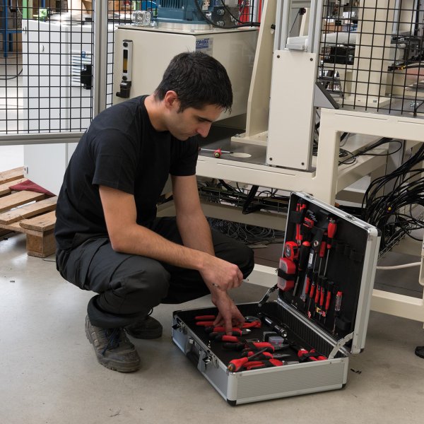 PEDDINGHAUS v�rkt�jskuffert i alu med 128 dele v�rkt�j