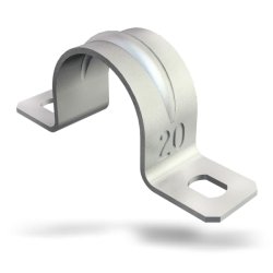 Kabelb�jle galvaniseret 10mm 2-lap 100-pak - 2297747