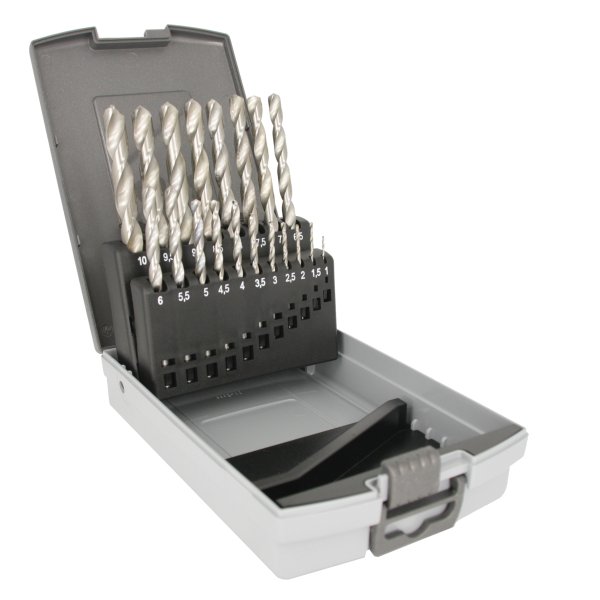ALIAS spiralbors�t HSS-G slebet �1,0-10,0x0,5 mm / 19 dele kunststofkassette - 2083239