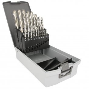 ALIAS spiralbors�t HSS-G slebet �1,0-13,0x0,5 mm / 25 dele kunststofkassette - 2083240