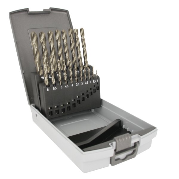 ALIAS spiralbors�t HSS-E kobolt �1,0-10,0x0,5 mm / 19 dele kunststofkassette - 2101488