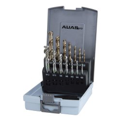 ALIAS spiraltaps�t HSS-E M3 - M12 gr�nring inkl. koboltbor - 2101531