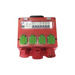 BLUE ELECTRIC Byggestr�mstavle 32A - 230/400 volt - DK - 1371274