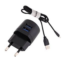 AWEI ladeadapter USB 2,1A 2 udgange - 2002265