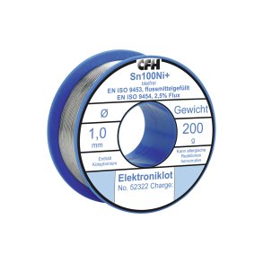 CFH loddetin EL322 ELEKTRONIK �1,0mm 200g. BLYFRI