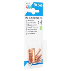 CFH kontaktdyse SD566 - M6 / 0,8 mm / 5 stk. - 1991081