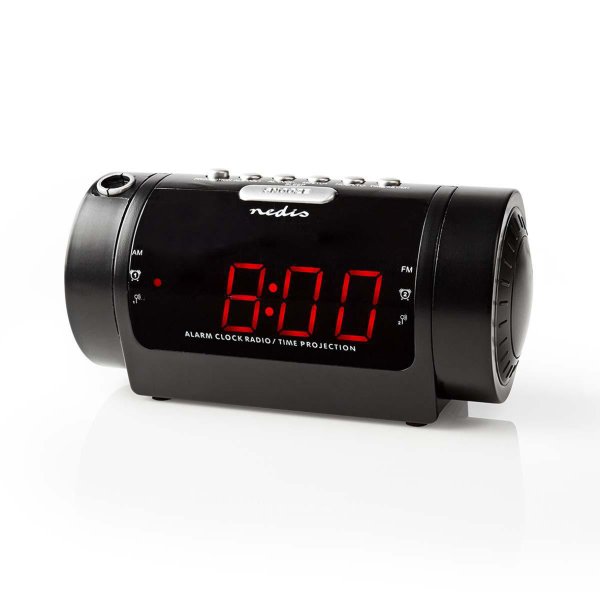 NEDIS clockradio med vkkeur og projektion