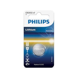 PHILIPS knapcellebatteri lithium CR2032 1-pak - 2152742