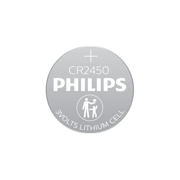 PHILIPS batteri lithium CR2450 1-pak  - BULK - 2409693