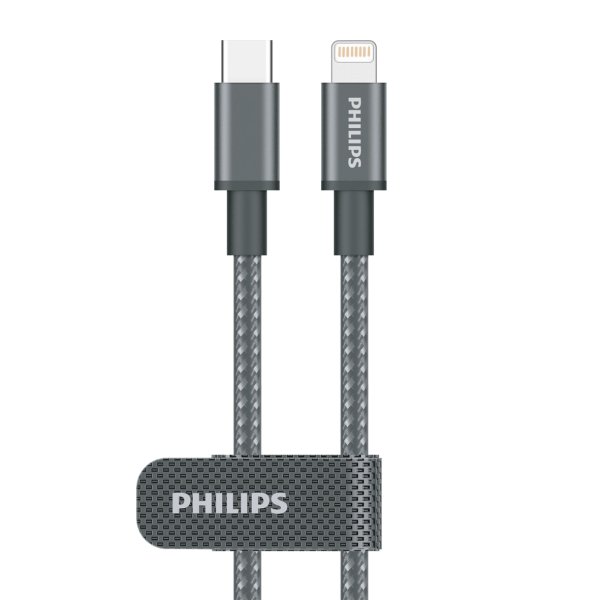 PHILIPS ladekabel 1,0m USB-C til Lightning - 2516343