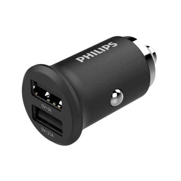 PHILIPS USB biloplader med 2 udtag (USB/USB) - 2161752