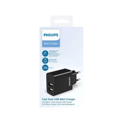 PHILIPS USB lader med 2 udtag - 2425445