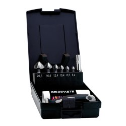 EXACT fors�nkers�t HSS �6,3-20,5 mm m. 1/4" skaft / 9 dele kunststofkassette