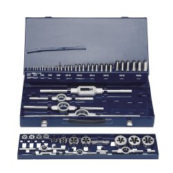 EVENTUS gevindsk�res�t HSS M3 - M20, 52 dele i metalkuffert