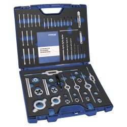EVENTUS gevindsk�res�t HSS M3 - M12, 52 dele i kunststofkuffert