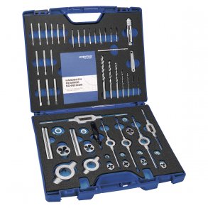 EVENTUS gevindsk�res�t HSS M3 - M12, 52 dele i kunststofkuffert