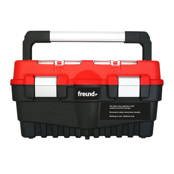 FREUND STARTER S�T til tag- og pakningsbaner, i v�rkt�jskasse