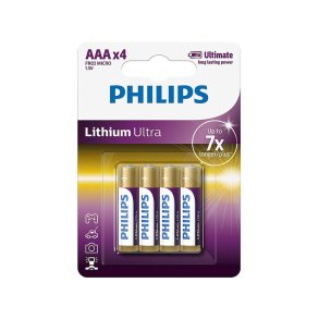 PHILIPS batteri ultra lithium AAA 4-pak - 1406380