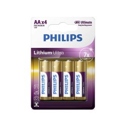 PHILIPS batteri ultra lithium AA 4-pak - 1406381