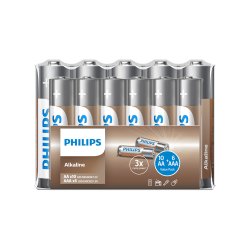 PHILIPS batteri tech alkaline AA/10 + AAA/6-pak - 2080977