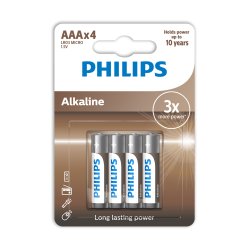 PHILIPS batteri tech alkaline AAA 4-pak - 2109958