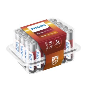 PHILIPS batteri power alkaline AAA 24-pak
