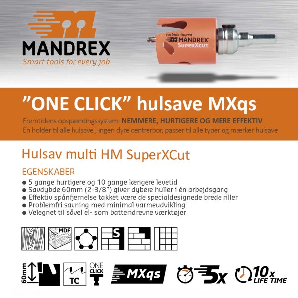 MANDREX MXqs hulsav multi HM SuperXcut �59 mm - 2215191