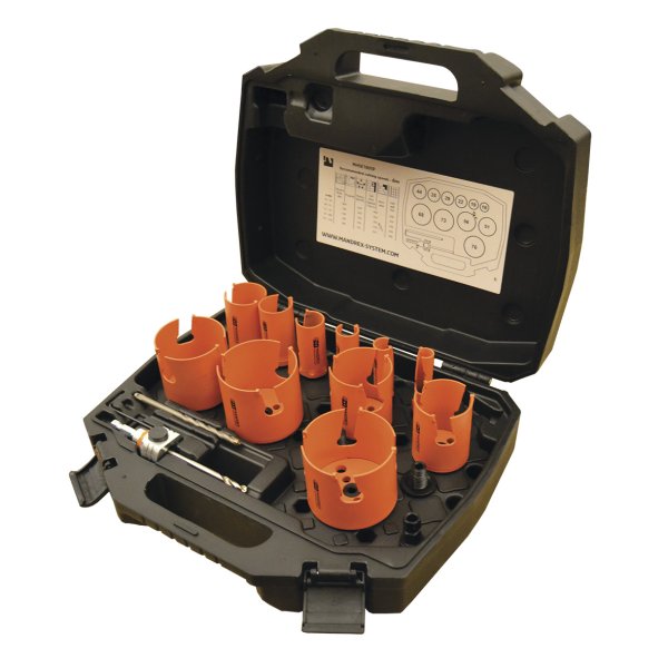 MANDREX MXqs Hulsav s�t - Elektriker - 12 dele - Multi HM SuperXcut