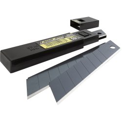 Olfa knivblad 18 mm - black - 10 stk. pakke - 1669184