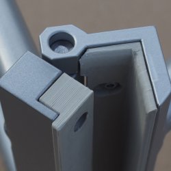 FALZSID vinkeldobbeltfalser 220 mm m. kunststofbakker