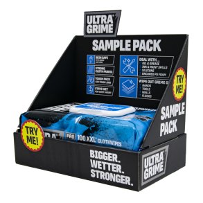UltraGrime® Wipes disk display 1 stk 