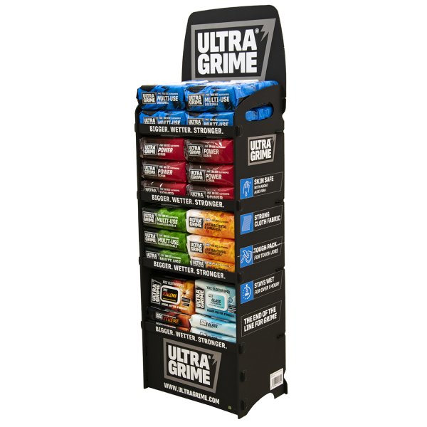 UltraGrime&reg; Wipes display 4 hylder 