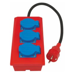 BLUE ELECTRIC Schuko Kabels�t med jord -0,5 M - 3x1,5 mm2 - 2320149